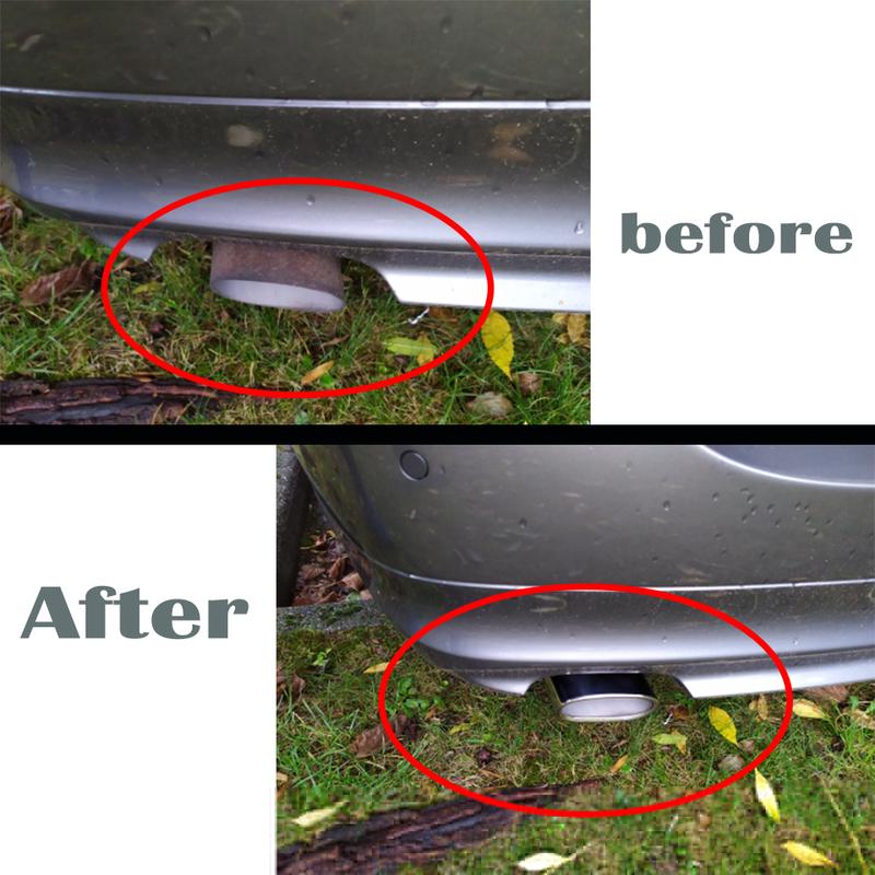 Tłumik wydechowy ze stali nierdzewnej końcówka rury pokrywa dla BMW serii 3 318 E90 E91 320d 318d 318i E92 E93 X3 F25 20i 28i E83 2.0i