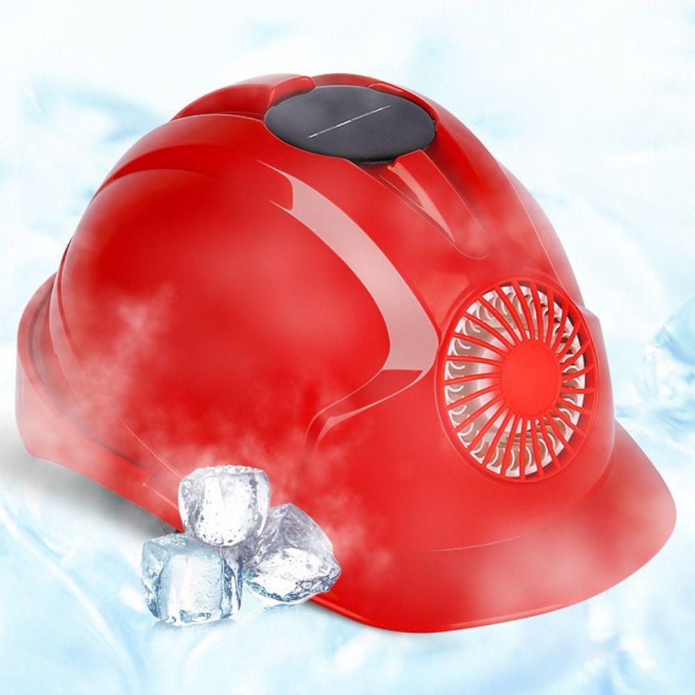 Sunscreen Solar Power Fan Helmet Adjustable Protective Cap Safety Helmet  Construction Workplace