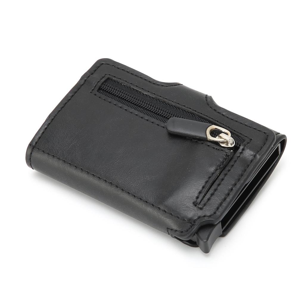 Automatic Popping Business Card Holder AntiDegaussing Credit Card Case Bag Gift(Black x 59#)