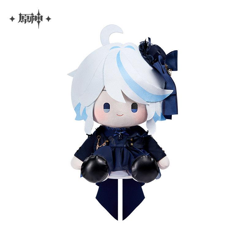 Genshin Impact Furina Impressions Serie Sitzende Plüschpuppe, Niedliche Anime-Charakter Sammelfigur, Weiches Stofftier