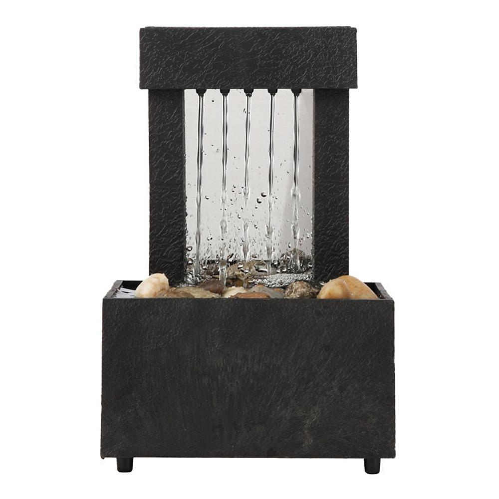 Circulating Water Flow Water Fountain ABS Micro Landscape Flowing Water Ornaments Battery/Plugged in Waterfall Decoration