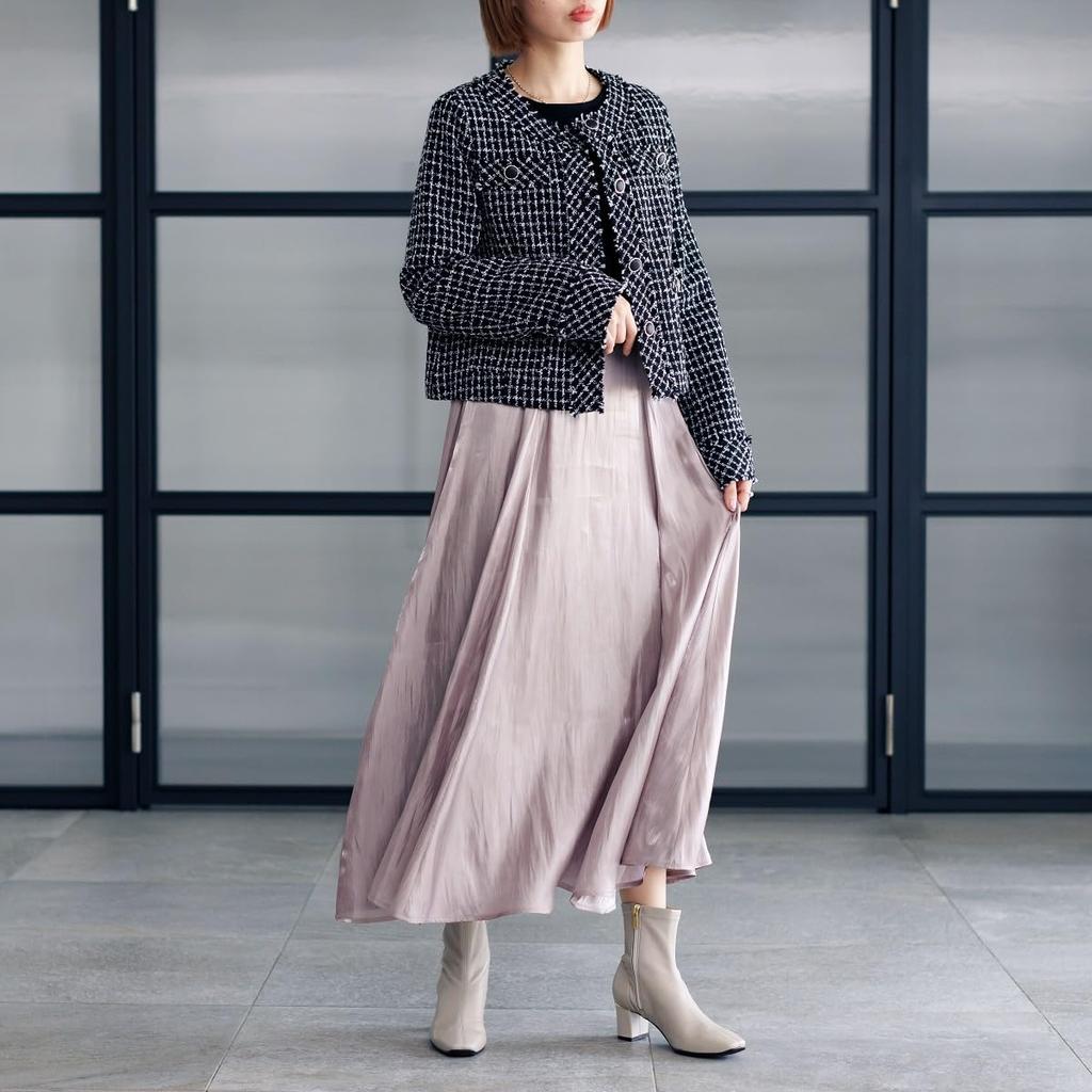 HIMIKO / 5.5cm Heel Sheep Leather Stretch Boots / 631404 Ivory 225