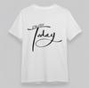Men's Classic T-Shirt Enjoy Today Handwritten Inspirational Print Plus Size Top