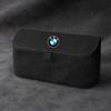 High-Quality Suede Car Sun Visor Glasses Box Car Badge Sunglasses Clips Glasses Box For BMW X1 X2 X3 X5 X4 X6 X7 G30 G20 G32 G11 QH9