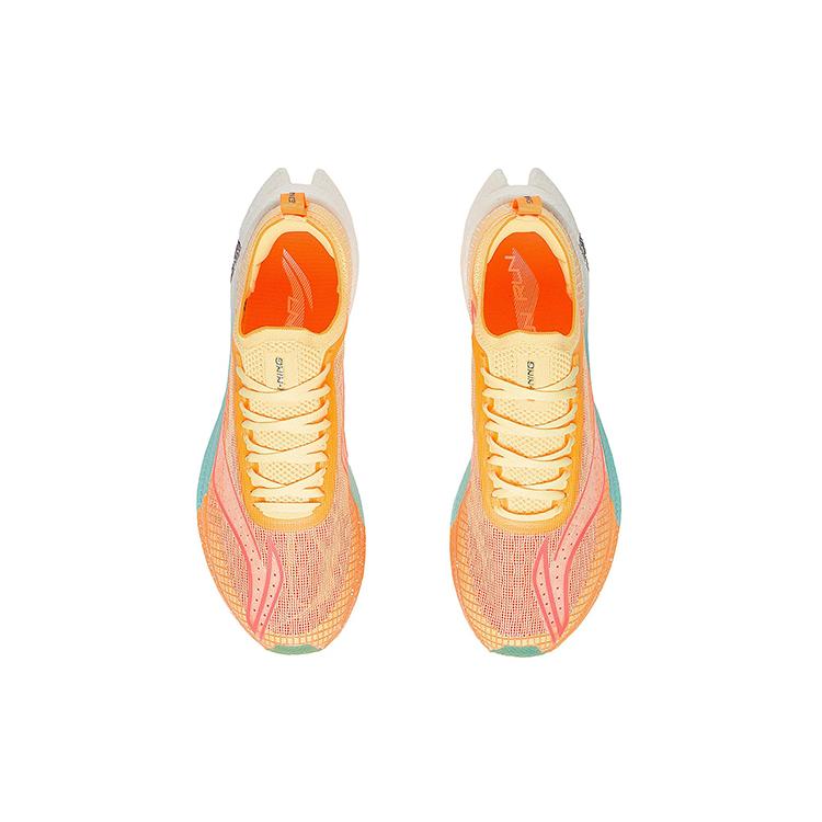 New LINING Feidian 2 Elite Running Shoes Women's Low Top Fluorescent Milk Yellow ARMS020-3
