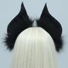 Cat Bat Faux Furs Ears Headband Cute Halloween Fancy Dress Cosplay Costume Handmade Animal Furry Ears Hair Hoop Women