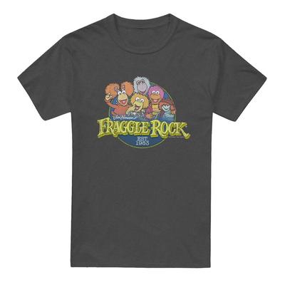 Fraggle Rock Kreis Logo T-Shirt S-3XL, Anthrazit