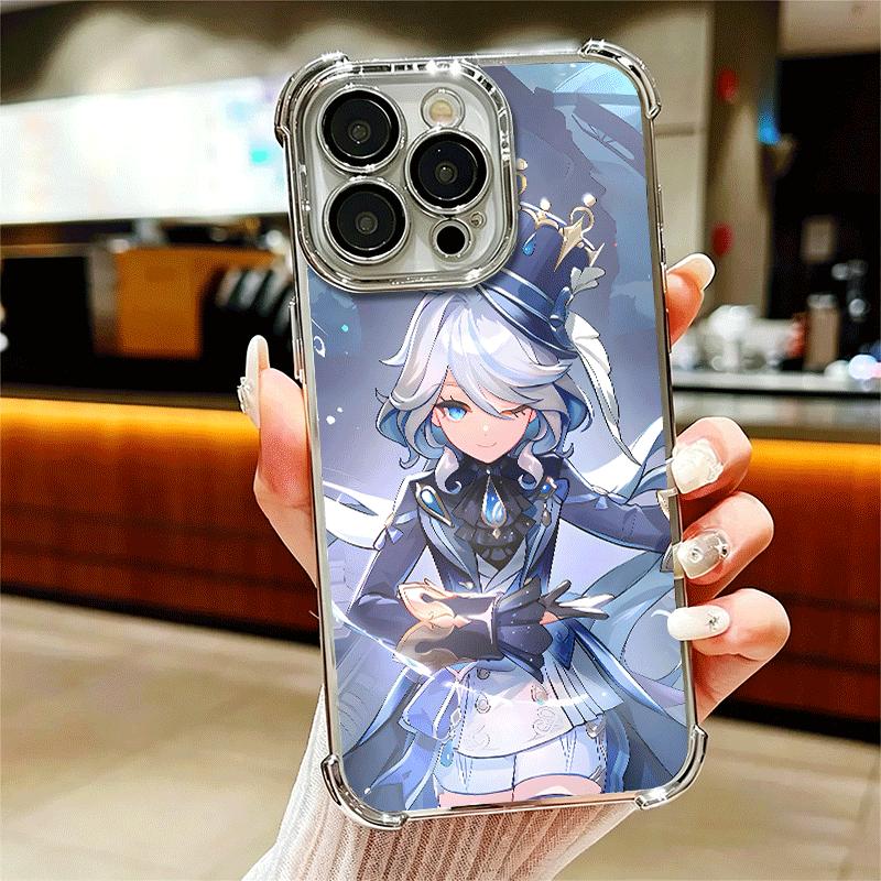 

Genshin Impact Фурina Мягкий чехол для телефона Для iPhone 15 16 17 Air 14 Pro Max 16E Plus 13 12 Mini Покрытие Защита от падения Fundas iPhone 16 Pro Max