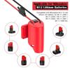 Fuse Battery Adapter 12AWG Wire Battery Conversion Kit Power Connector for Milwaukee M12 Robot
