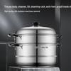 SUPOR 30cm Double-Layer 304 Stainless Steel Steamer Pot