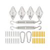 40pack Weather Resistant Stainless Steel Shade Sail Sunshades Net Clip for Garden and Patios Use