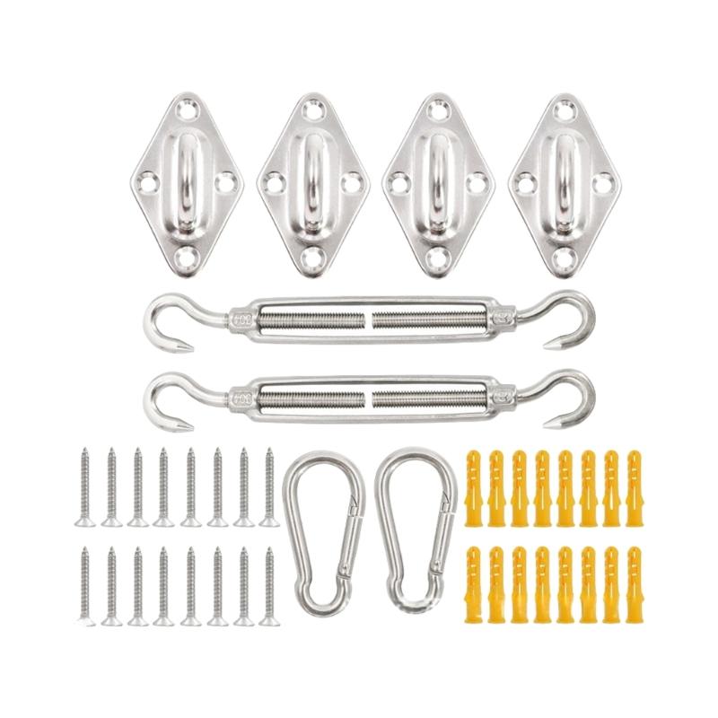 40pack Weather Resistant Stainless Steel Shade Sail Sunshades Net Clip for Garden and Patios Use