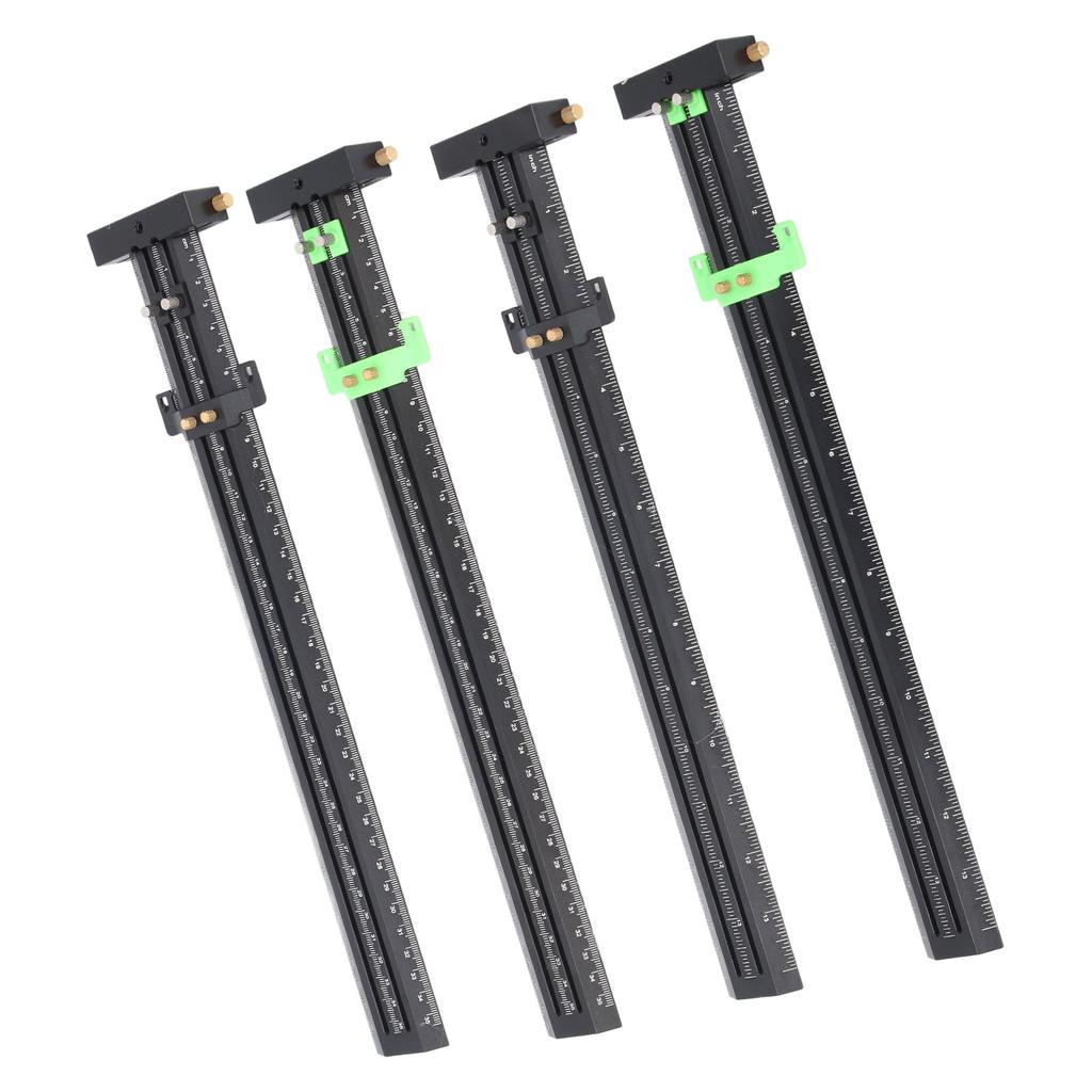 Riglă de scriere tip T din aliaj de aluminiu, multifuncțională, portabilă pentru prelucrarea lemnului, riglă pătrată în T cu stilou pentru