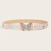 Elegant Rhinestones Buckle Waist Belt for Adult Butterfly Belt for Jeans Skirt