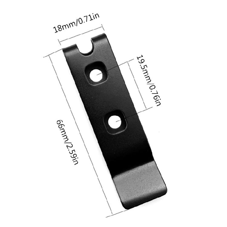 Messer-Rückenholster Scheide Rücken-Hüftclip Messerscheide K-Scheide Hüftclips