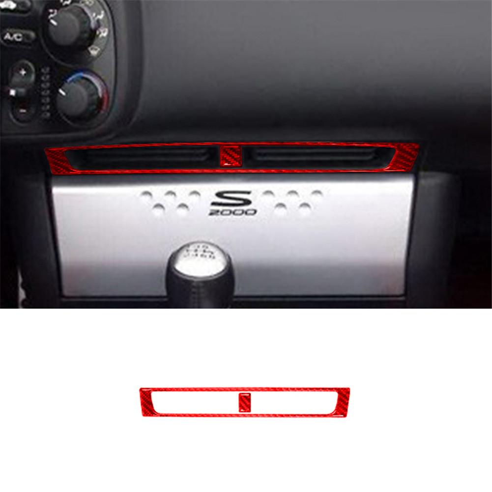 Autocol de protecție roșu pentru decorațiuni interioare pentru Honda S2000 2000-2009 Accesorii auto Fibră de carbon
