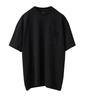WAIPER Crew Neck Short Sleeve Pocket Made In Japan 1-Pack T-Shirt, [WP1110] (JP, Alphabet, L, Black)