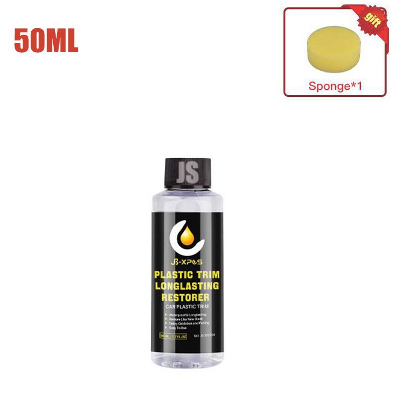 

Plastic Restorer Polish Longlasting Coating For Car Rubbers Refurbish Clean Gloss Black Shine Car Detailing 50ml