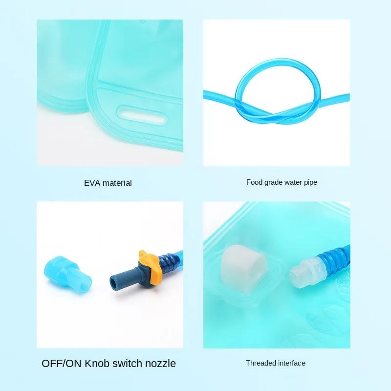 2L Lightweight Water Pouch Active Backpack Bicycle Riding Water Pouch Food Grade TPU Outdoor Use Drinking Water Pouch Camping