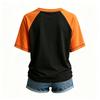 Women's Fashion Casual Halloween Print T-Shirt Neck Pullover Top for Fall Outfits