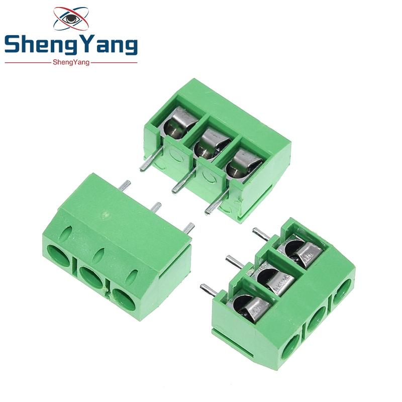 10/20/50pcs KF301-3P 301-3P 3P 3 Pin Plug-in Screw Terminals-Block Connector 5.08mm Pitch  2 Pin Screw Terminal-Block
