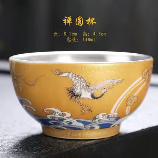 Master Cup Single Cup Kung Fu Sweet Teacup 1Bowl Enamel Color Ceramic Tea
