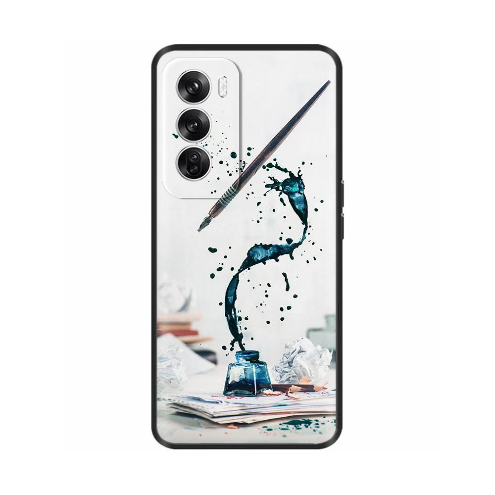 For OPPO Reno 12 5G Case New Fashion Painted Cover Silicone Soft TPU Phone Cases For OPPO Reno 12 Pro 5G Shell reno12 Pro Fundas