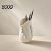 Office Supplies Holder Lotus Leaf Pen Holder, 3D Printed Bionic Desk Organizer, Cute Fresh And Natural Decor Stationery for Home Office, Nature