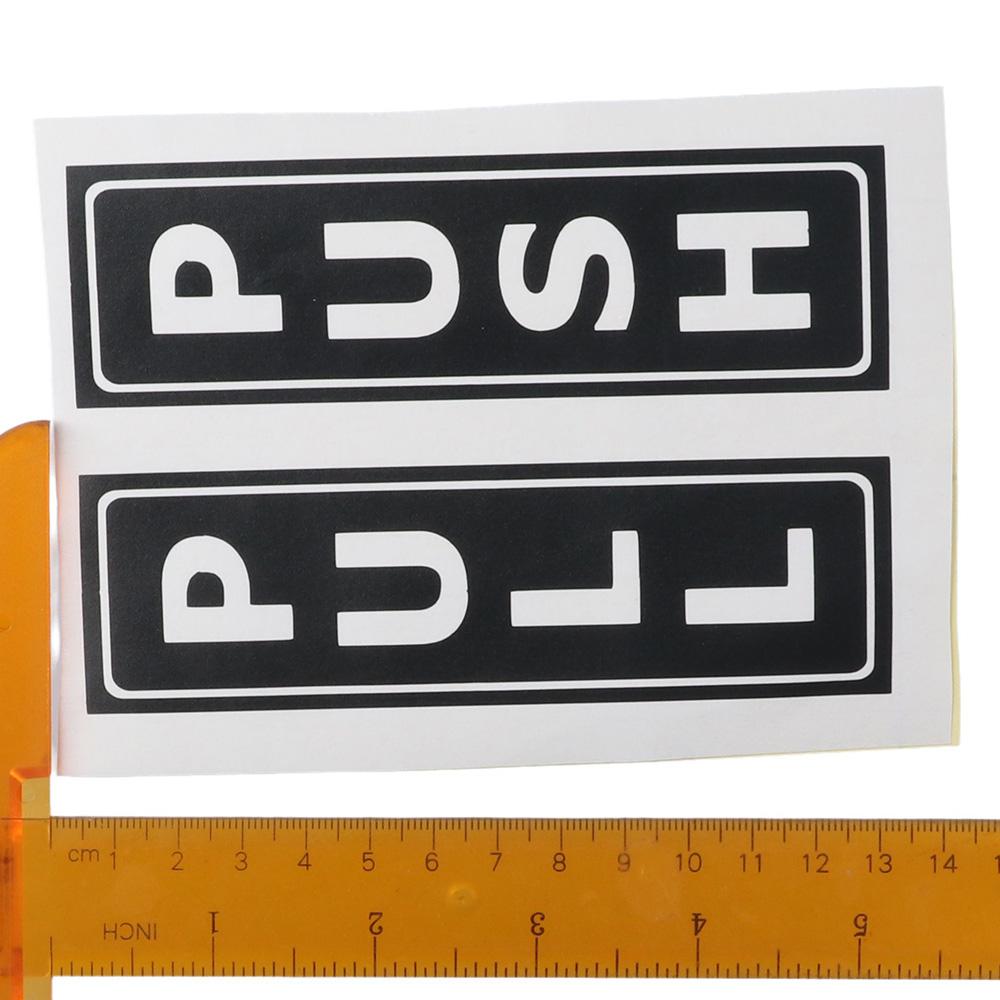 Self-Adhesive Door Sign Black Push Pull Stickers 2Set Stores