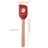 1/4Pcs Christmas Silicone Spatula with Wooden Handle - Specially Designed for Christmas Cakes and Snowman Pancakes, Adorable Spatula