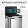 50 L Sensor Can, Sensor Bin with Soft-Close Lid, Fingerprint-Proof Stainless Steel, Silver Tone