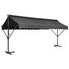 Freestanding Awning - Exclusive House - 500 X 300 Cm - Anthracite - Steel & Waterproof Polyester