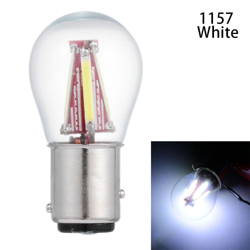 DRL Turn Brake 1156 BA15S P21W Car LED COB Bulb 4 Filament Reverse Lamp Signal Light