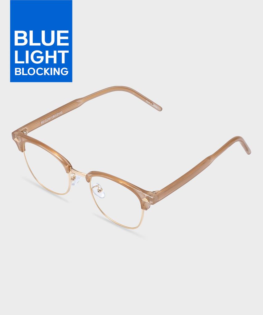 Likkeullou Rc Yleen Silver Blue Light Glasses Cocoa