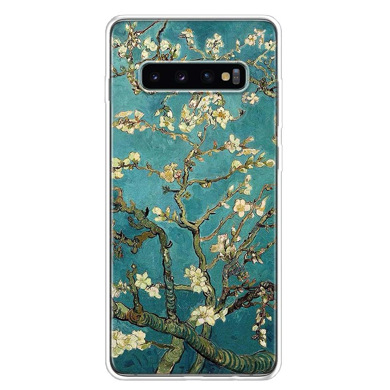 

Картина маслом Ван Гога для Samsung Galaxy S10 Plus S20 FE S21 S22 Ultra, чехол для телефона S10E S8 S9 + S7 Edge J4, корпус в виде ракушки Samsung S10