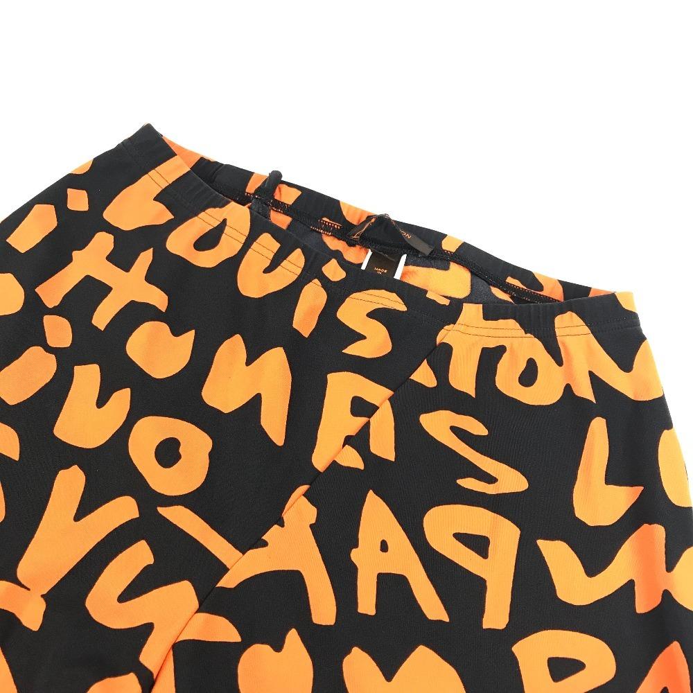 Louis Vuitton MonogramGraffiti Bottoms Pants All-over Pattern Pants Orange/Black