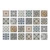 24pcs Mandala Wall Stickers Kitchen Self-Adhesive Waterproof Tile Stickers Bathroom Decor Moroccan Pvc Decal
