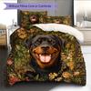 Rottweiler Pattern Bedding Home Decoration Birthday Gift (1 * Duvet Cover + 2 * Pillowcase, Without Core)