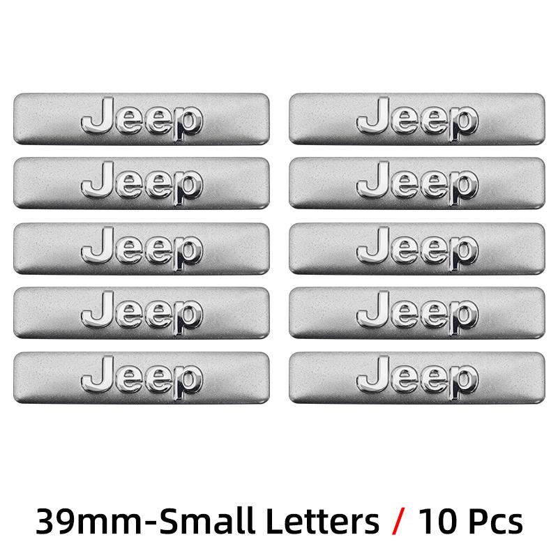 26mm 39mm Car Metal Logo Key Emblem Sticker Decoration For Jeep Renegade Compass Grand Cherokee Wrangler Patriot Rubicon Liberty AMW1