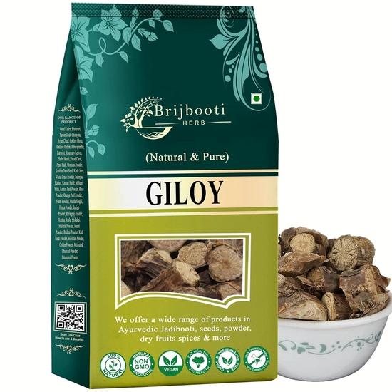 

BIRJU MAHAVIR Bmkb Giloy/Guduchi Stem Cutting (Tinospora Cordifolia) Raw Form, Natural, 200 gram (BMKB-132) 200GM