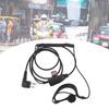 D-Shape Swivels Earpiece Headset with PTT ButtonMic for Two-Way Radio WalkieTalkie for Hytera BP510 BP516 BP 510