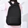 Nylon Preppy Style Backpack Solid Color Teenagers Shoulder Bag Portable Students School Bag  Women