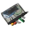 TAKASUE Camouflage Transparent Pouch - Camouflage, for Airsoft, Tools, Small Items, Waterproof, Outdoor, Fishing, Cable Management (M, Digital Camo)