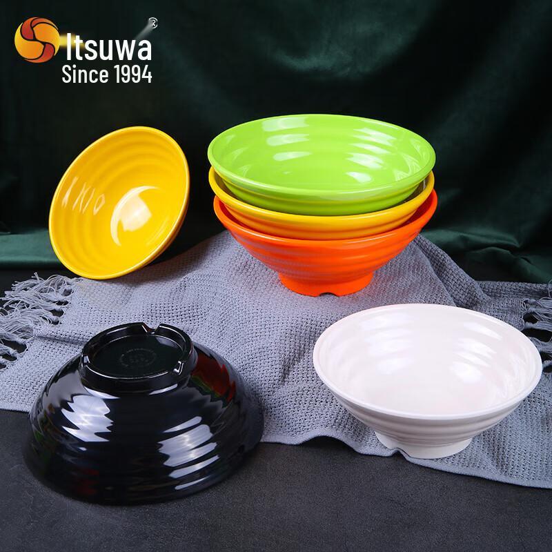 Wuhe Commercial Melamine Ribbed Noodle Bowl