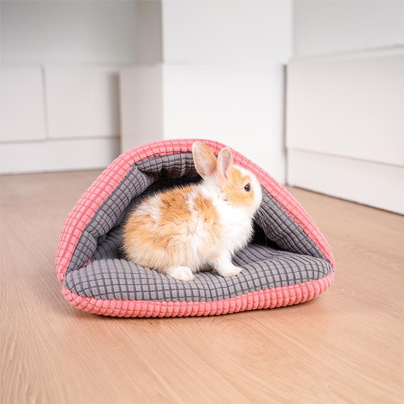 Pet Cat Nest Suitable for All Seasons Semi-enclosed Small and Medium-sized Dog Nest Rabbit Cotton Nest Bite-resistant