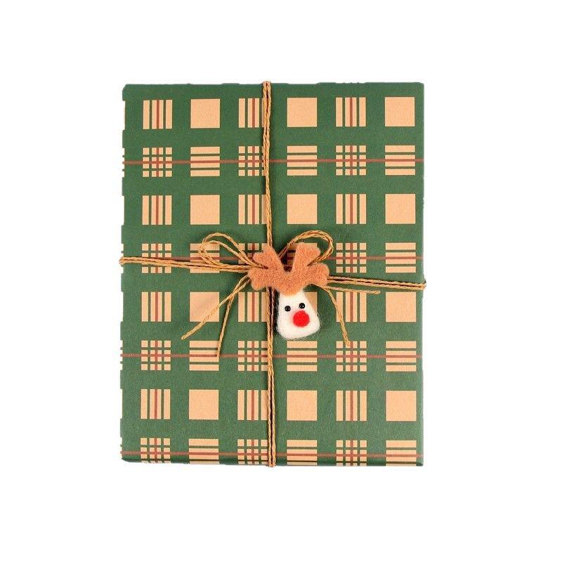 Eco-friendly Retro Kraft Christmas Gift Wrap Paper - Large Roll
