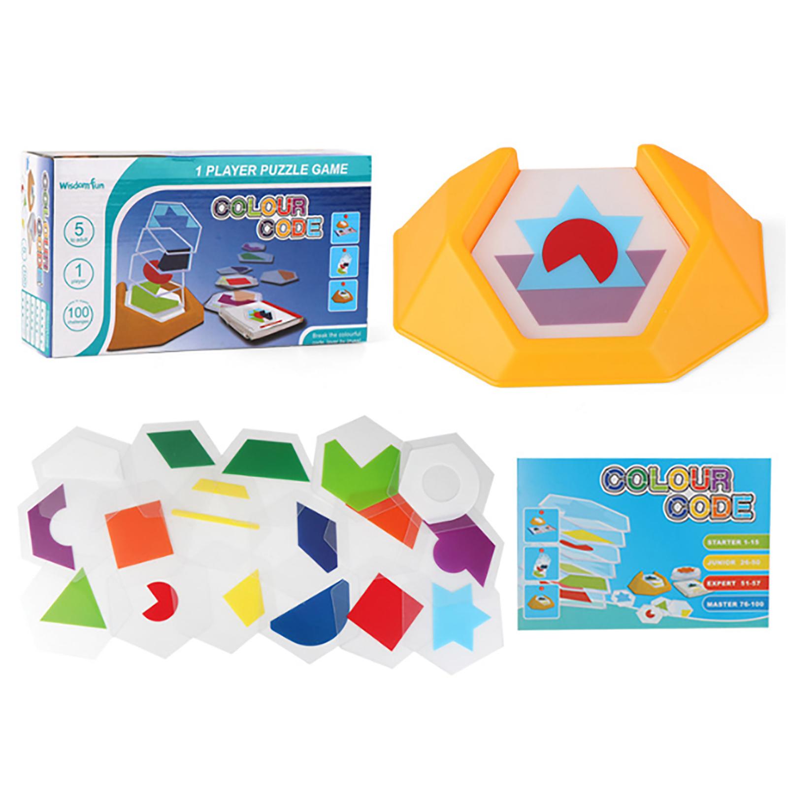 

Цветовая кодовая головоломка, логическая настольная игра, игрушка для детей, развивающая игра, интеллектуальная пространственная обучающая игрушка, детская игра для развития мозга B