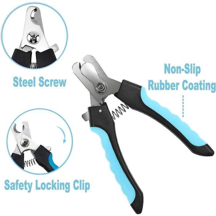 Coupe Ongles - Cha-Coupe - Acier Inoxydable - Sécurité - Pour Chien et Chat