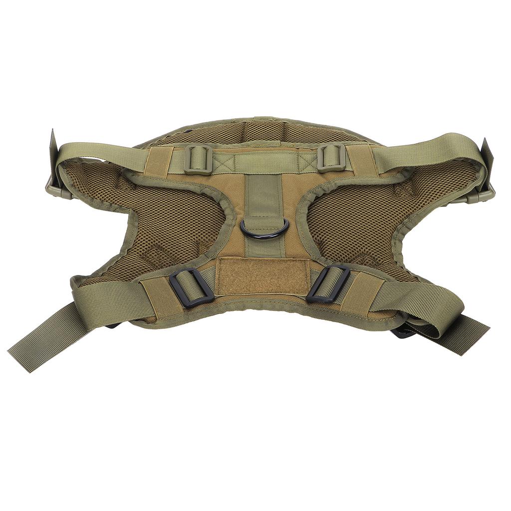 Pet Military Harness Chest Back Velvet Material Suitable for Large and MediumSized Dogs(L )
