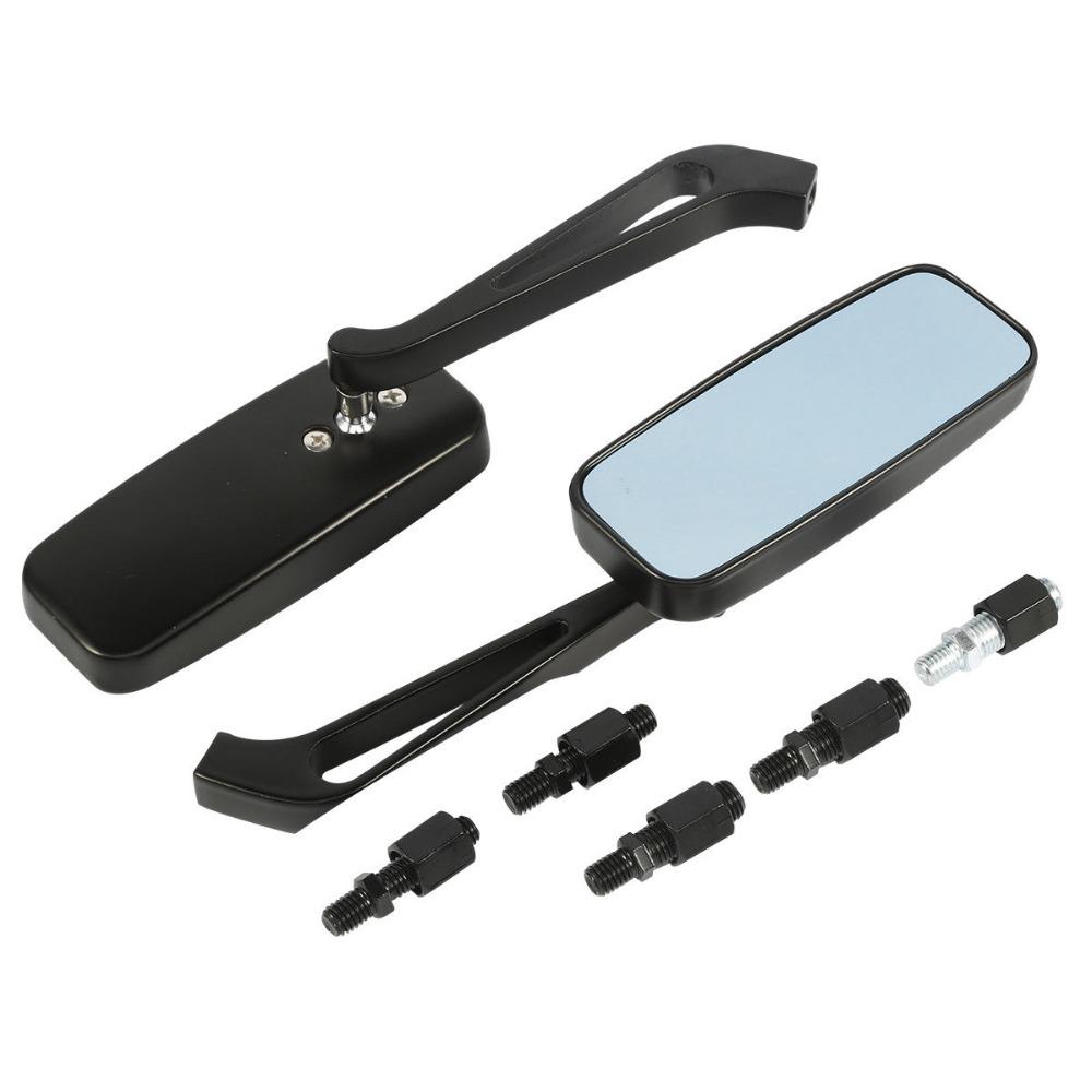 8mm 10mm Motorcycle Rear View Side Mirrors for Harley Honda Yamaha Kawasaki Street Sports Bike Chopper Cruiser Universal